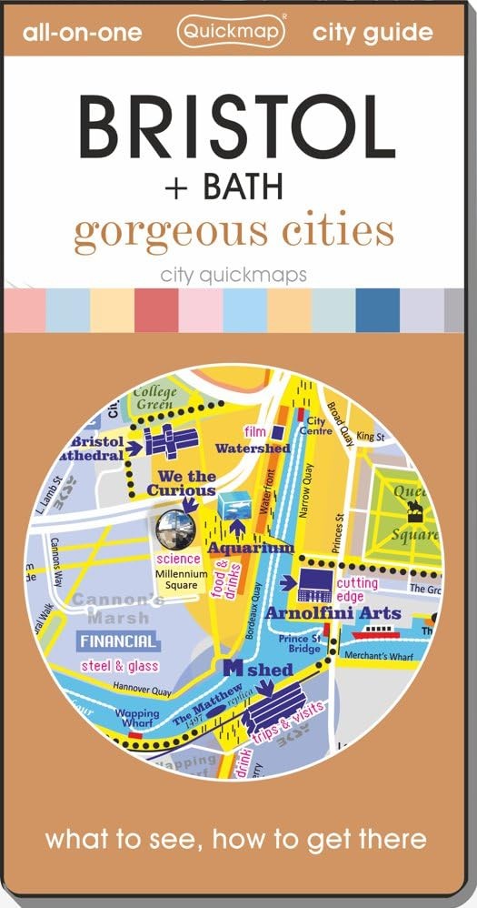 Quickmap Bristol + Bath - gorgeous cities (Map) City Quickmaps