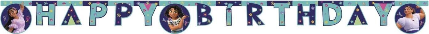 Festone Happy Birthday * Encanto. Festone Snodabile Happy Birthday 200 X 15 Cm E