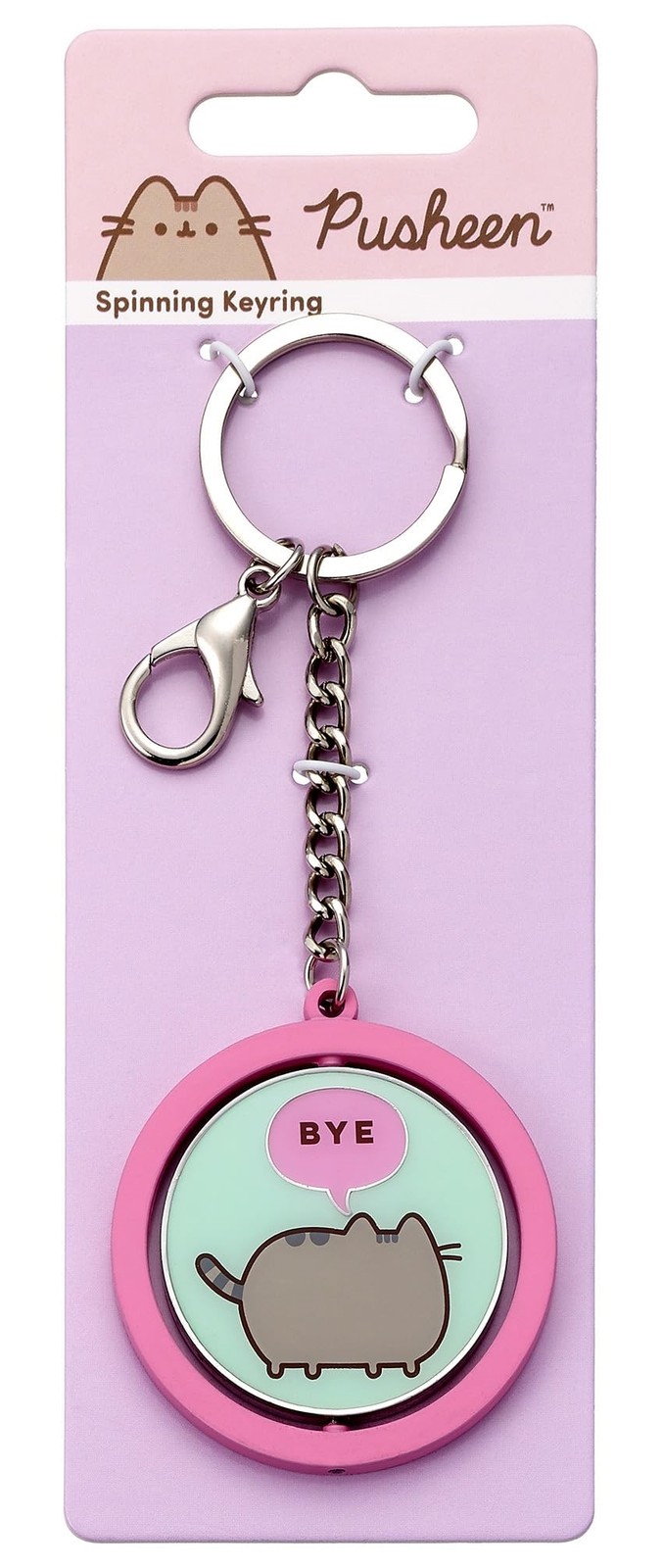 Pusheen The Cat: The Carat Shop - Hi / Bye Pink & Blue (Portachiavi) -