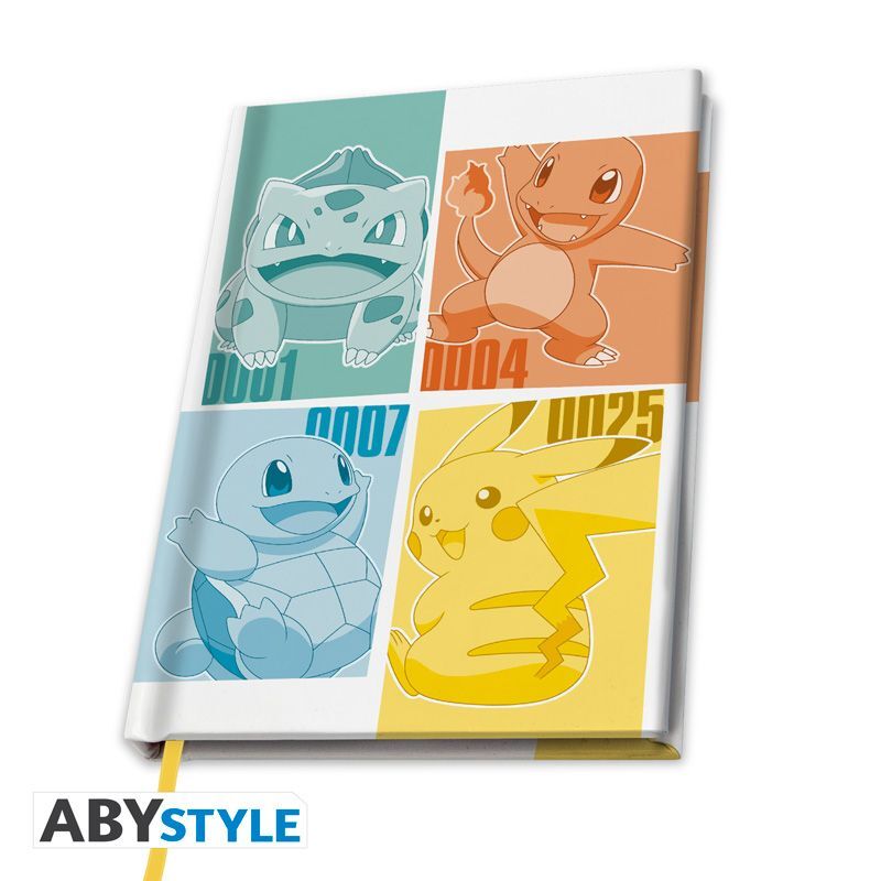Merchandising Pokemon: ABYstyle - Kanto Starters (A5 Notebook / Quaderno)