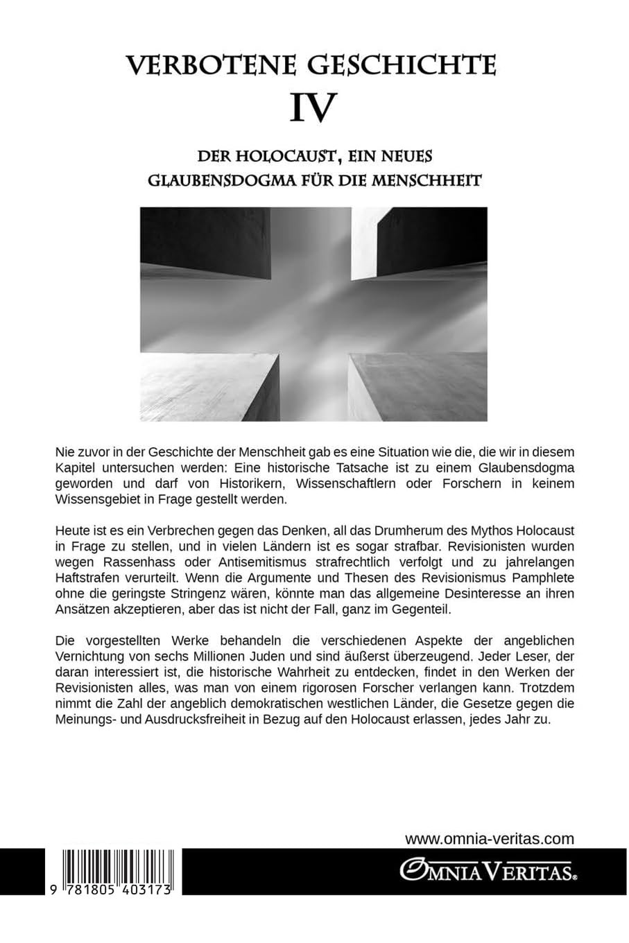 Victoria Forner Verbotene Geschichte IV - Der Holocaust, ein neues G (Tascabile)