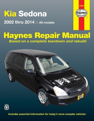 Kia Sedona 2002 Thru 2014 Haynes Repair Manual by Haynes Publishing [Paperback]