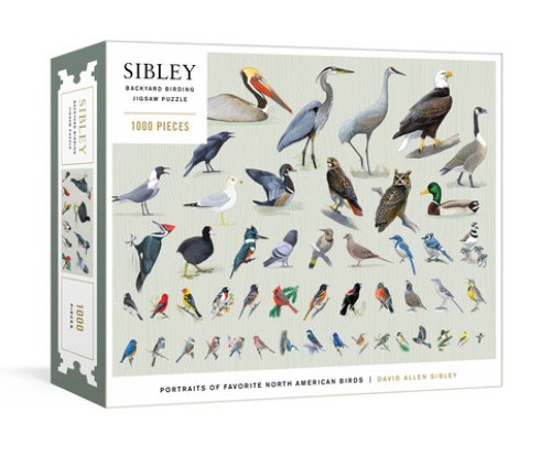 Sibley Backyard Birding Puzzle: 1000-Piece Jigsaw Puzzle with Portraits of