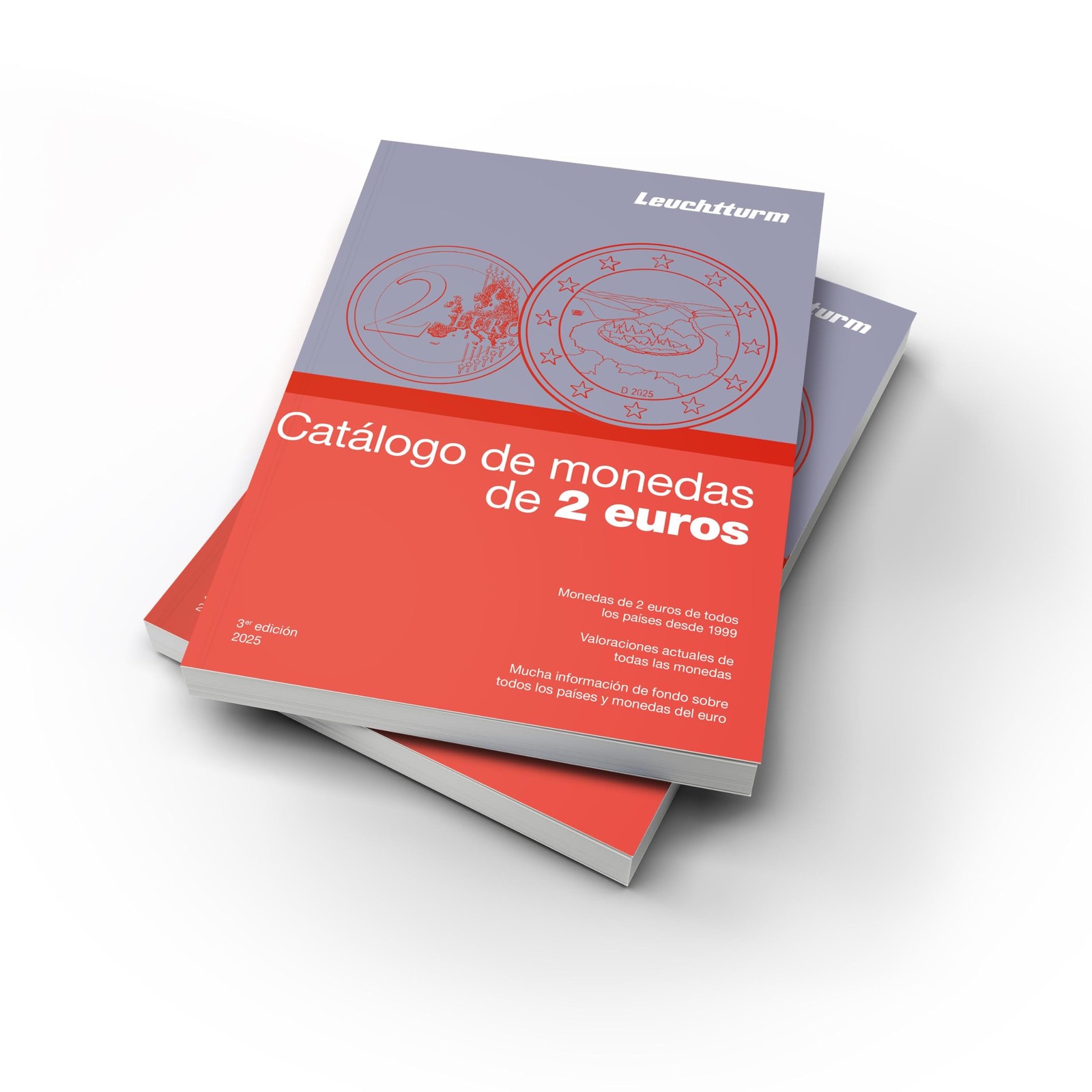 Leuchtturm Gruppe G 2-Euro-Katalog 2025 Spanisch: Catálogo de moneda (Tascabile)