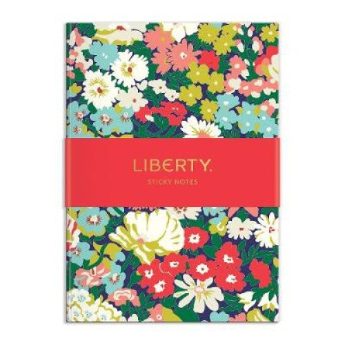 Liberty London Floral Sticky Notes Hard Cover Book by Galison