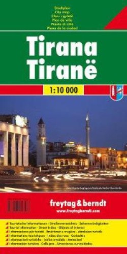 Tirana 1 : 10 000 Stadtplan [Map]