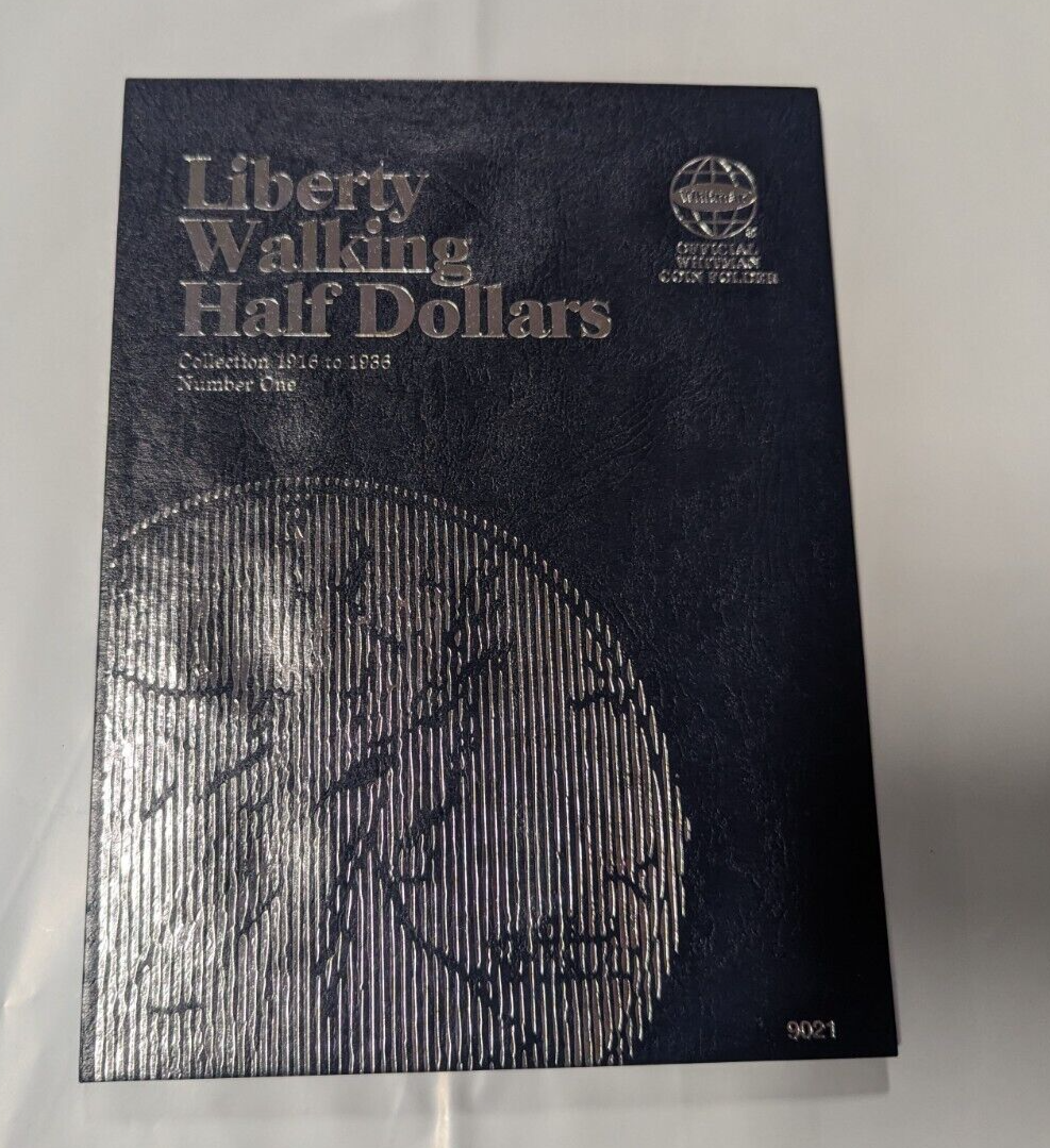 Liberty Walking Mezza Dollari 50c Album Cartelletta Vol#1 Whitman 9021 Argento
