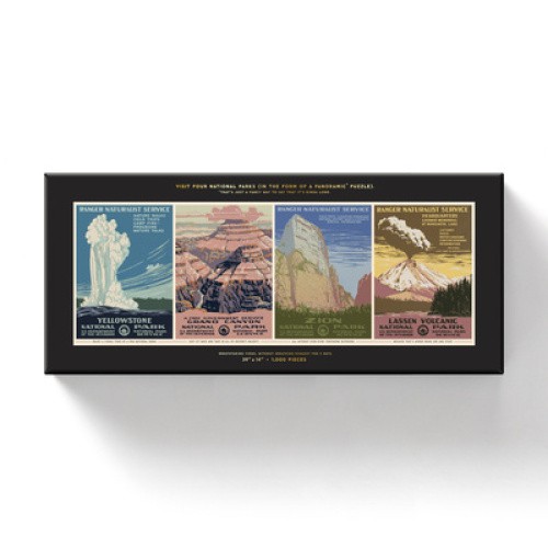 National Parks 1,000 Piece Panoramic Puzzle by Galison Mudpuppy [Gift/Card]