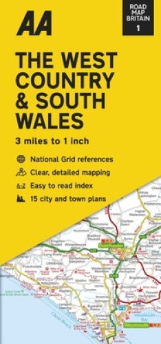 Road Map Britain 01. West Country & South Wales 1 : 200 000 by Aa Publishing
