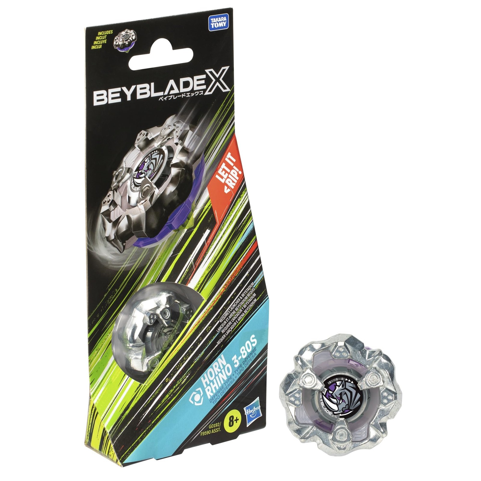 Beyblade X Horn Rhino 380S Defense Toys -