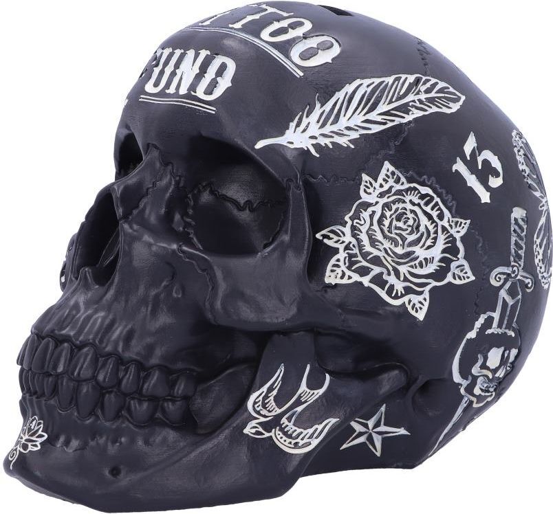 Merchandising Nemesis Now: Black Tattoo Skull Money Box