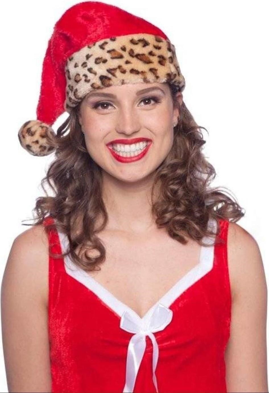Folat: Christmas Hat Leopard -