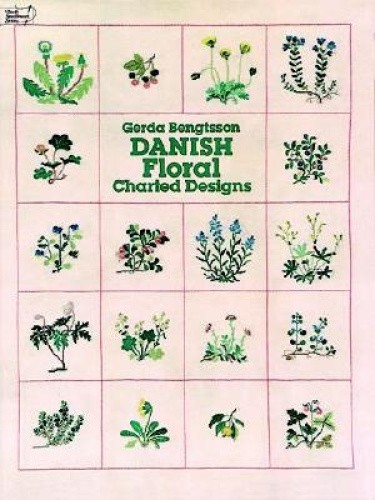 Danish Floral Charted Designs (Dover Embroidery, Needlepoint) [Paperback]