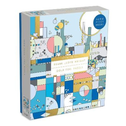 Frank Lloyd Wright City by the Sea 1000 Piece Foil Puzzle by Frank Lloyd Wright