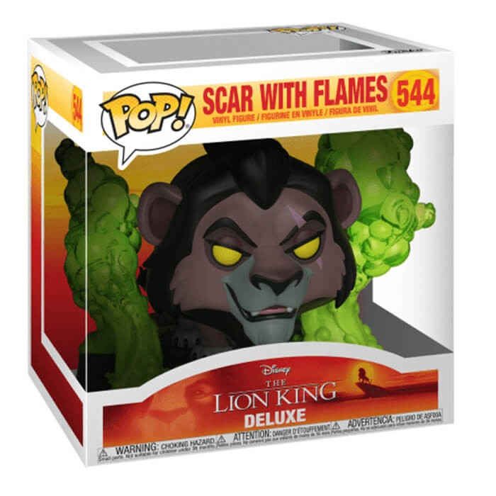 Disney: Funko Pop! Deluxe - The Lion King  - Scar With Flames (Vinyl Figure 544)