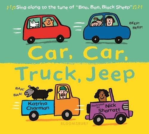 Katrina Charman Car, Car, Truck, Jeep (Libro di cartone)