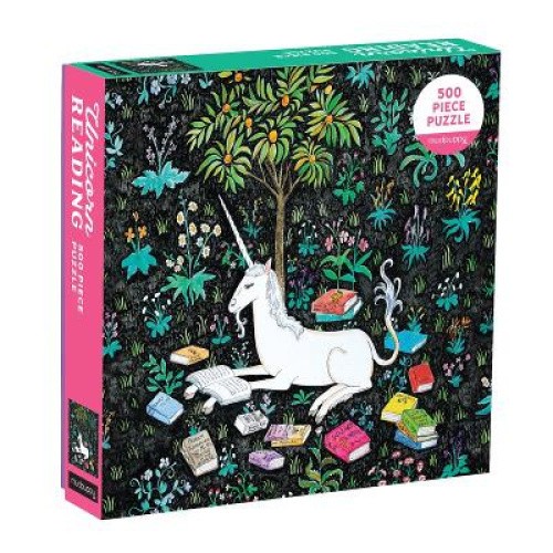 Unicorn Reading 500 Piece Family Puzzle by Steph Terao [Gift/Card]