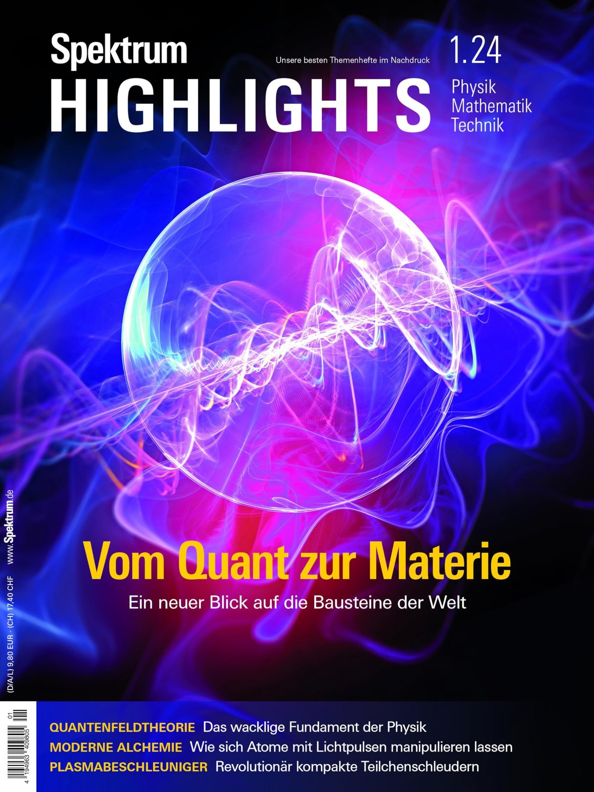 Spektrum der Wi Spektrum Highlights 1/2024 - Vom Quant zur Materie:  (Tascabile)