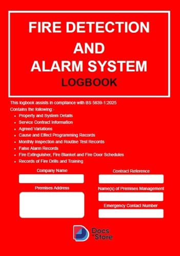 Docs-Store Fire Detection and Alarm System Logbook (Tascabile)