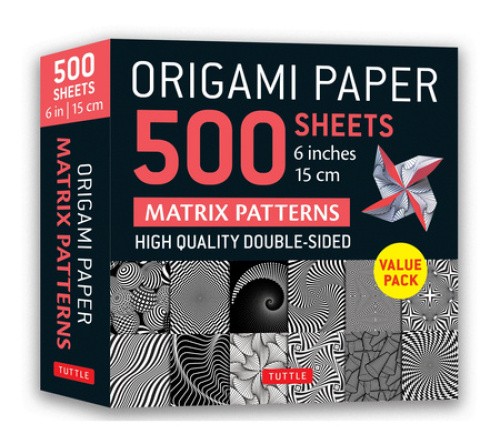 Origami Paper 500 sheets Matrix Patterns 6" (15 cm): Tuttle Origami Paper: