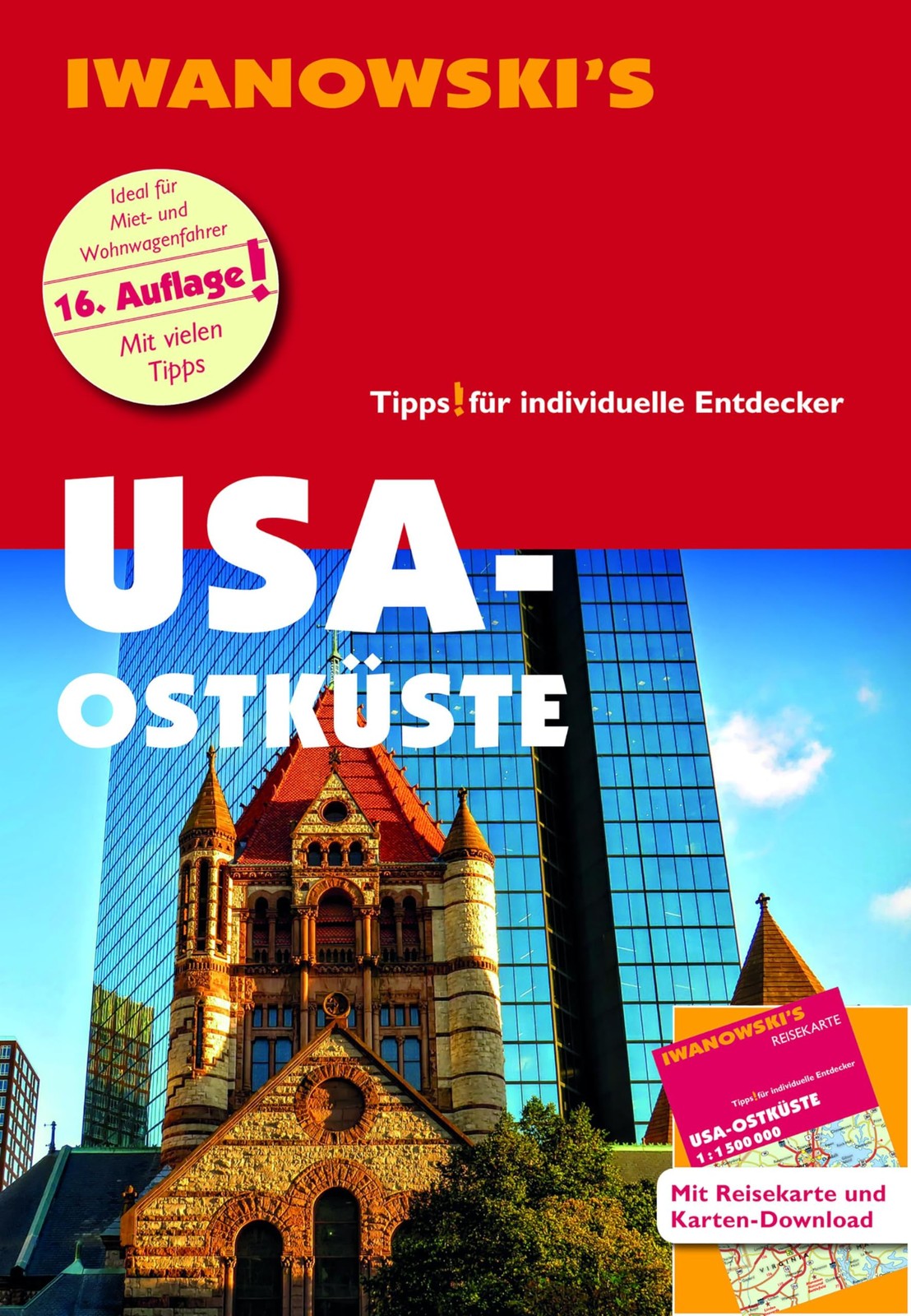 Margit Brinke P USA Ostküste - Reiseführer von Iwanowski: Individualreis (Karte)