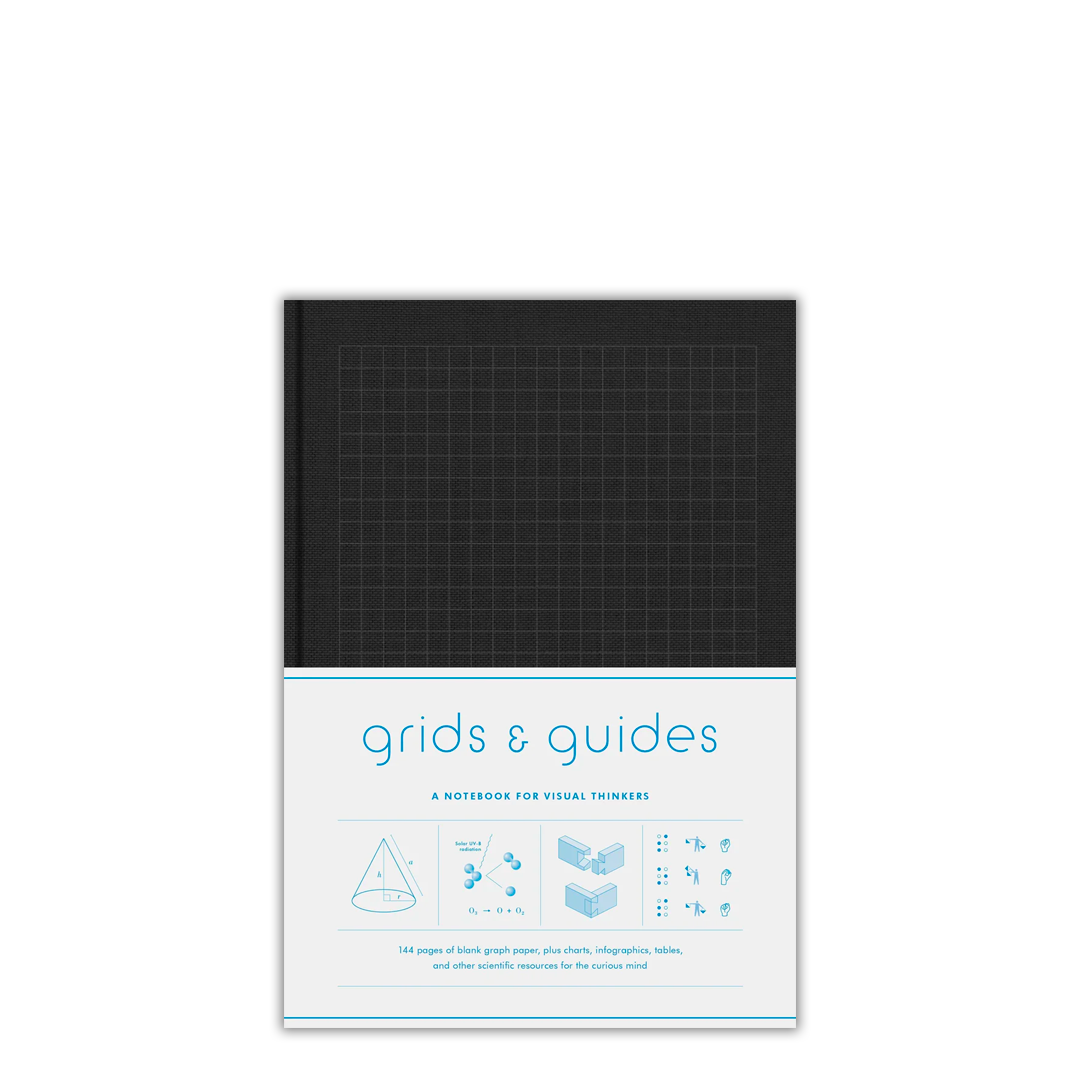 Grids & Guides (Black)—Notebook—Design—144 pages—PA Press
