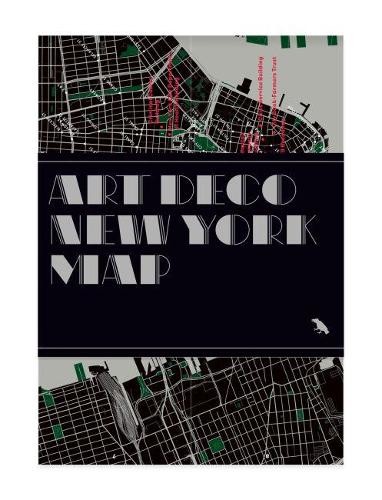 Allison Meier Art Deco New York Map (Map)