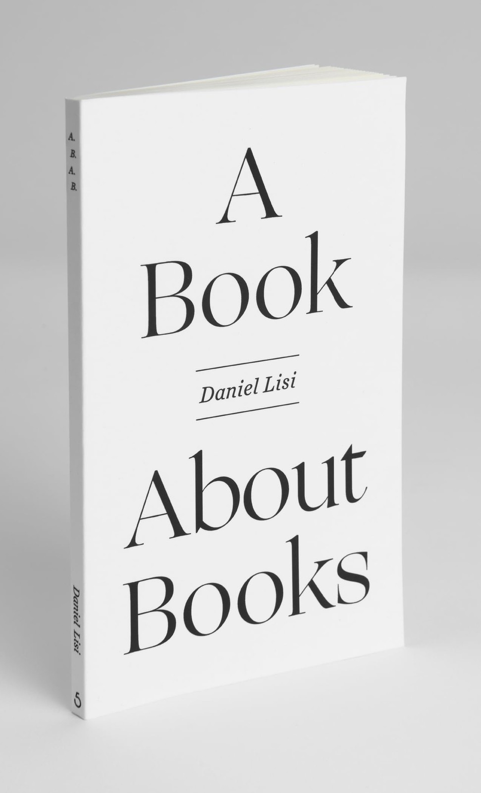 Daniel Lisi A Book About Books (Tascabile)