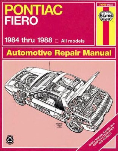 Pontiac Fiero (1984-1988) Haynes Repair Manual (USA) by Mike Stubblefield
