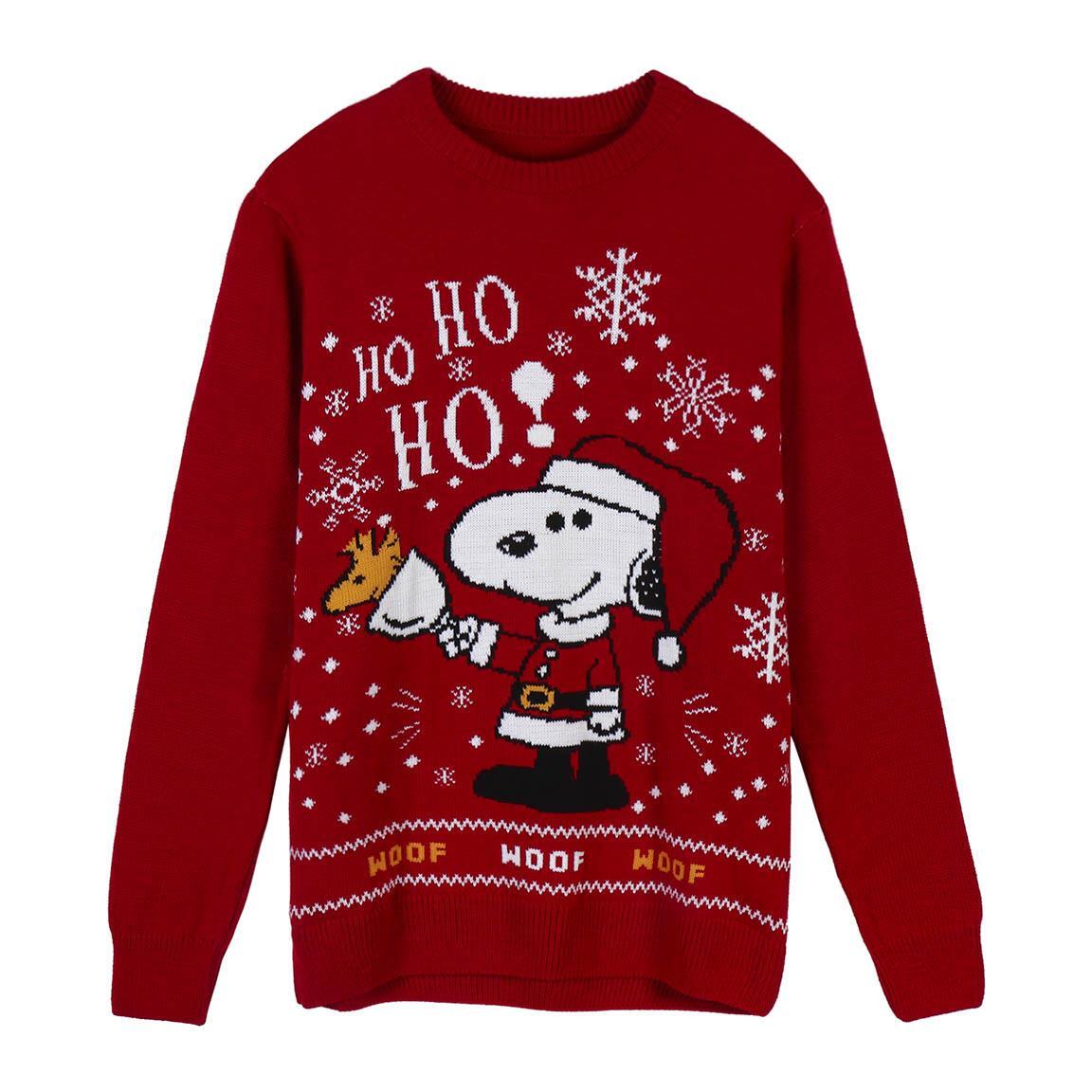 Peanuts: Snoopy Red (Maglione Tricot Natalizio Unisex Tg. L) -