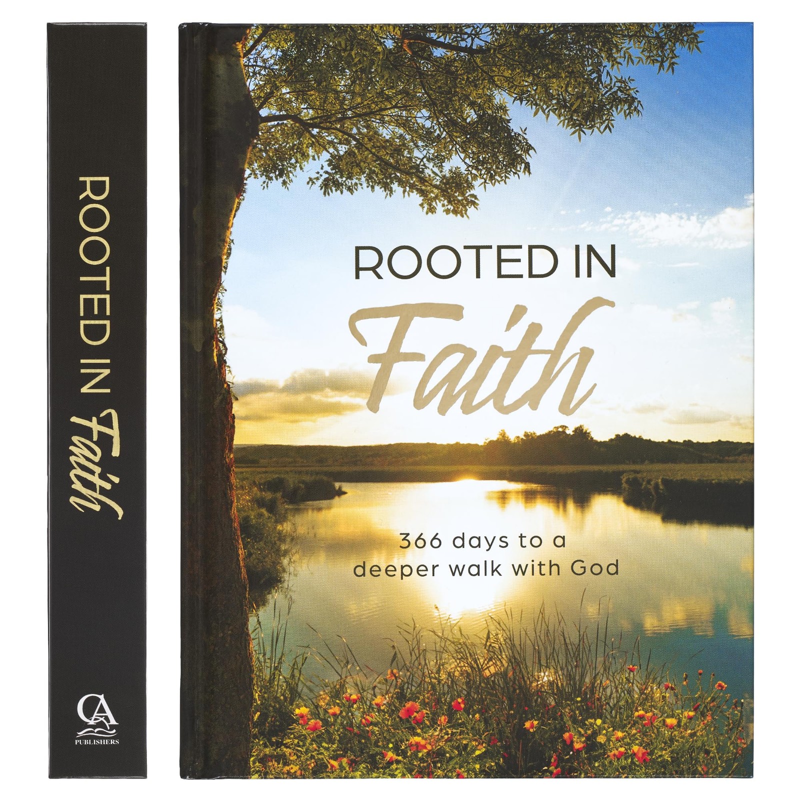 Christian Art Gifts Devotional Rooted in Faith Hardcover (Rilegato in ecopelle)