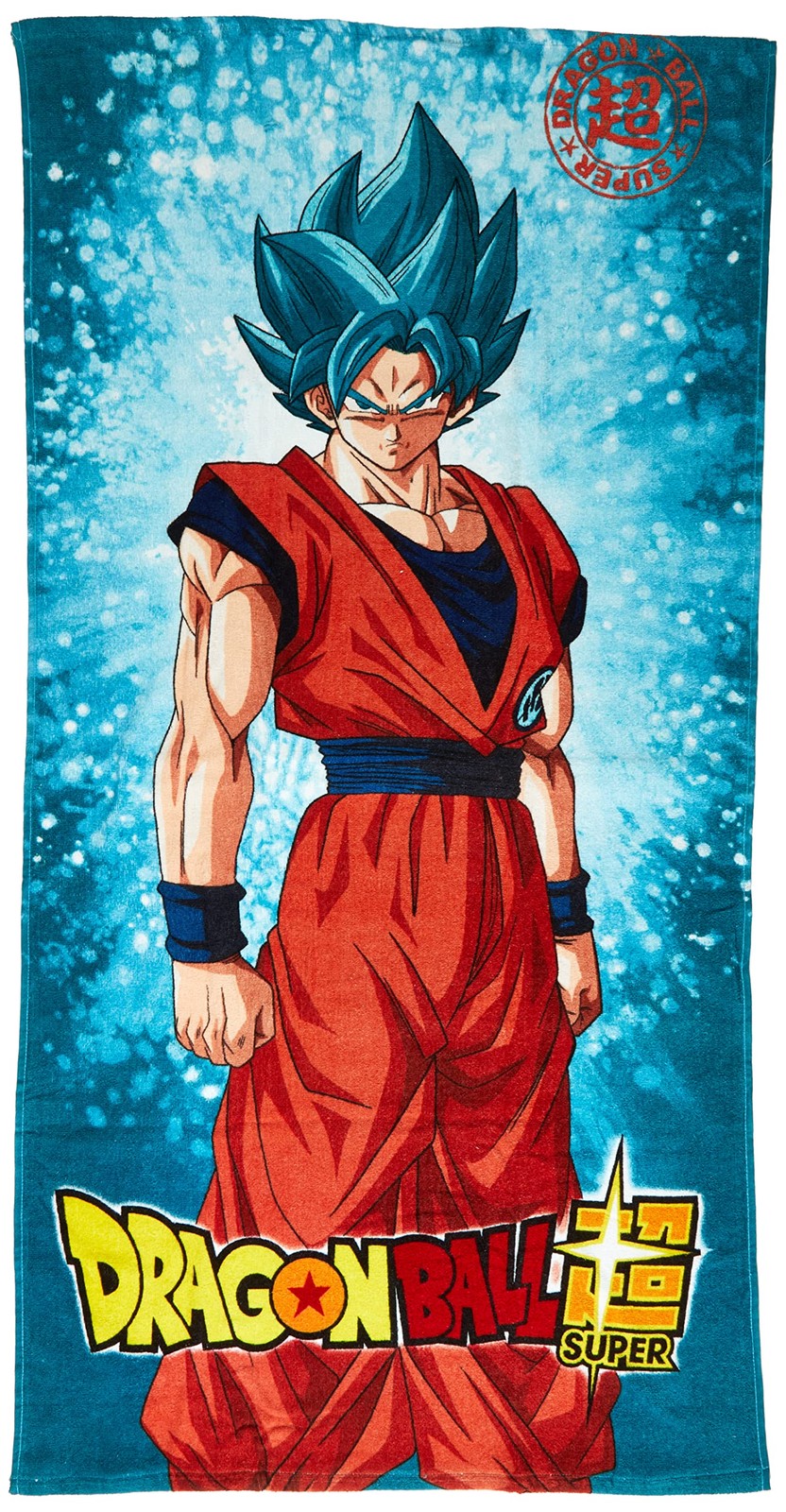 Dragon Ball Super Handtuch Super Saiyajin God Supe NUOVO
