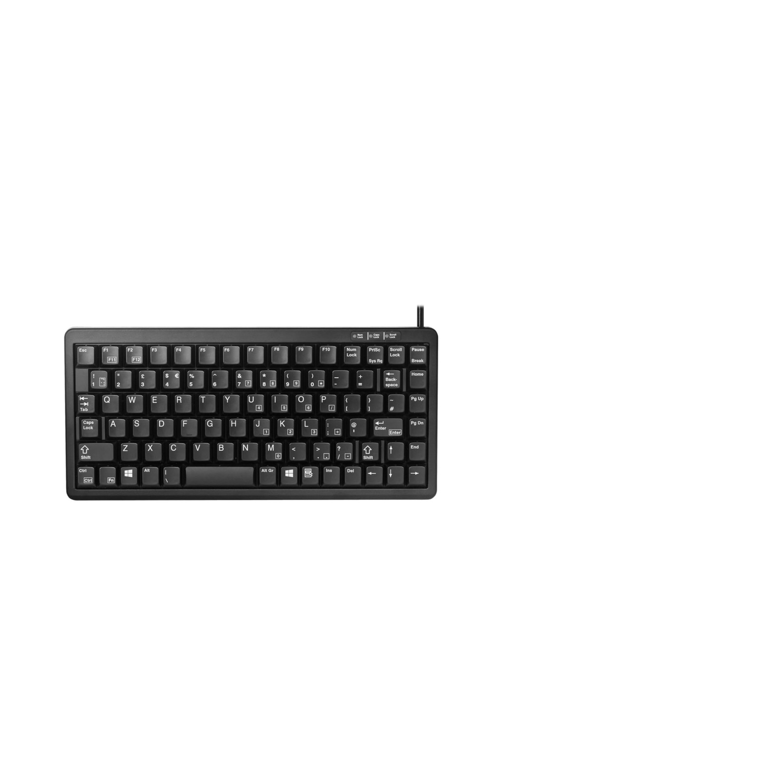 CHERRY USB/PS2 COMPACT BLACK KEYBOARD NUOVO