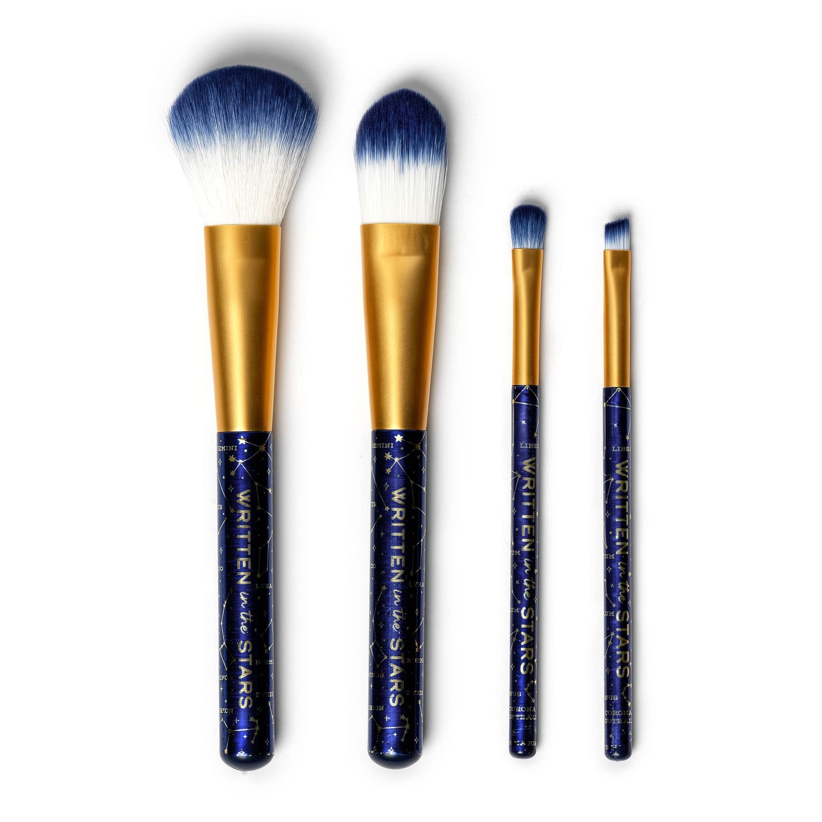Legami Oh My Glow! - Set Of 4 Makeup Brushes - Stars NUOVO
