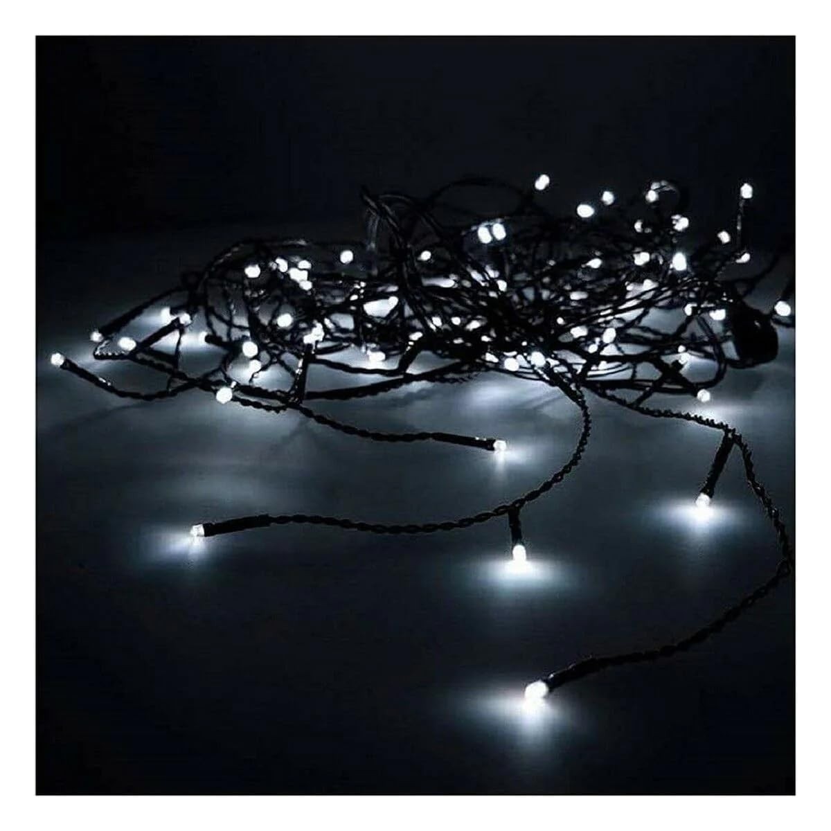 Led Curtain Lights Edm Icicle Easy-Connect White (200 X 50 Cm) NUOVO