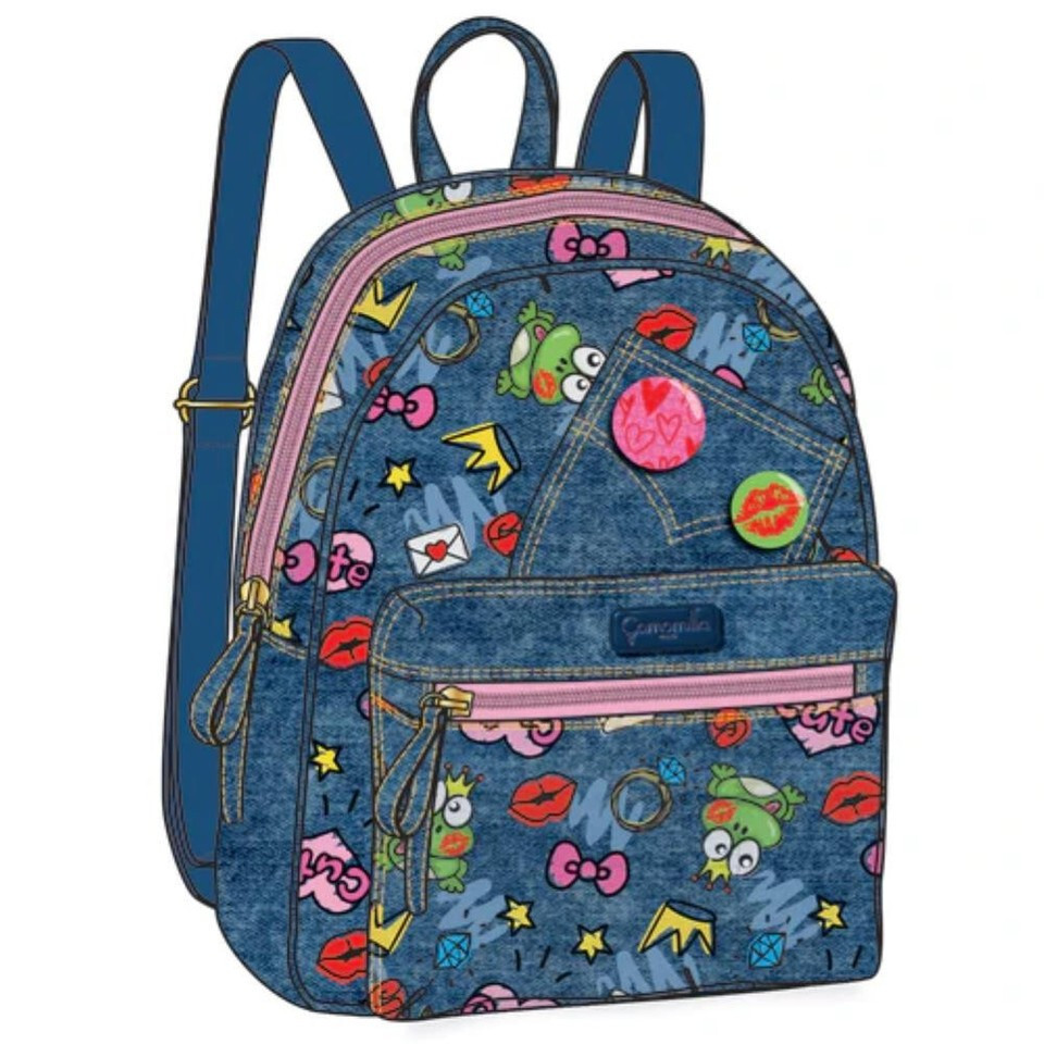 ZAINO MINI SMALL BACKPACK CAMOMILLA CUTE FROGGY seven