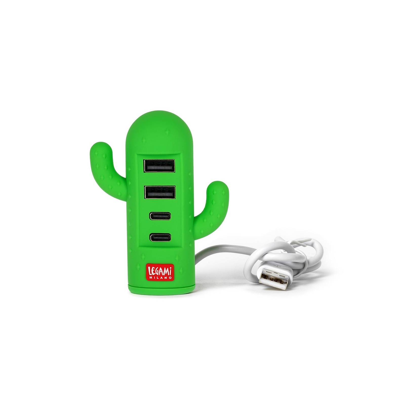 Legami 4-Port Usb Hub - Mini Usb Hub - Cactus NUOVO