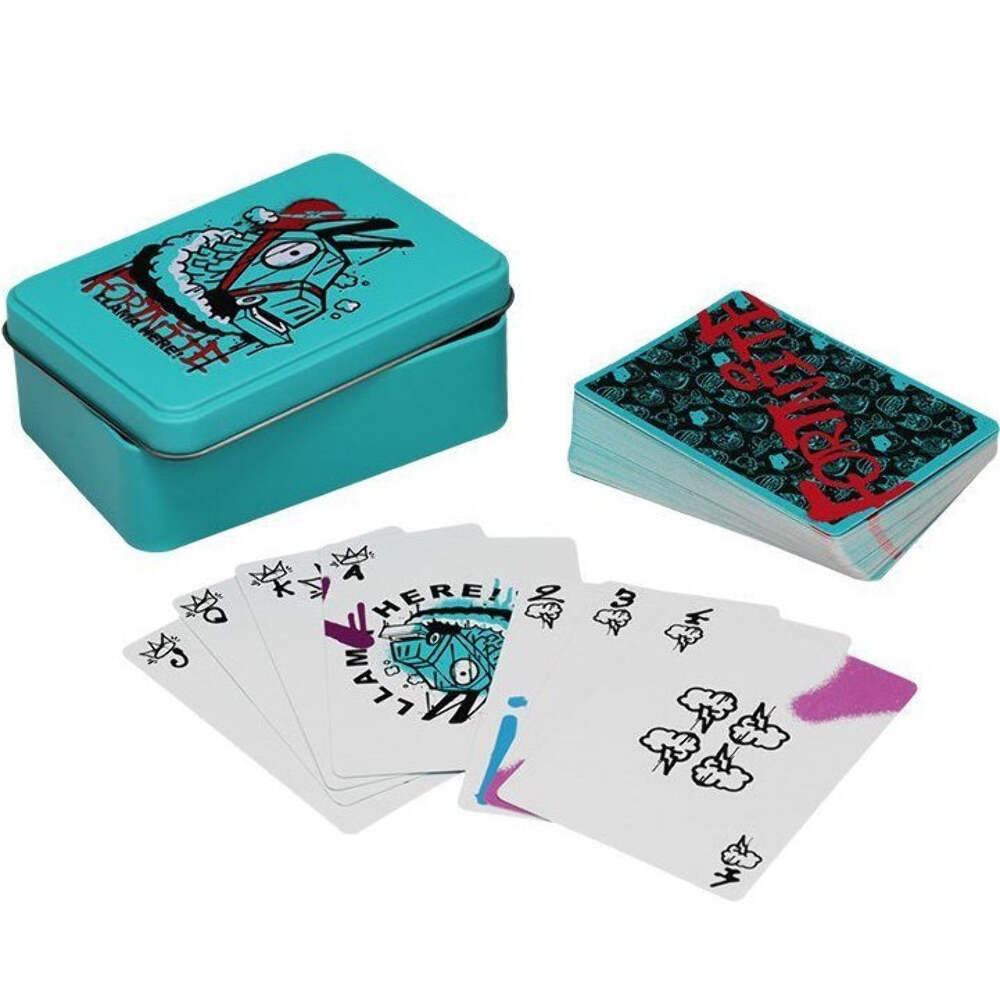 Paladone Playing Cards (Fortnite) Mazzo Carte Gioco Francesi Poker In Box Latta