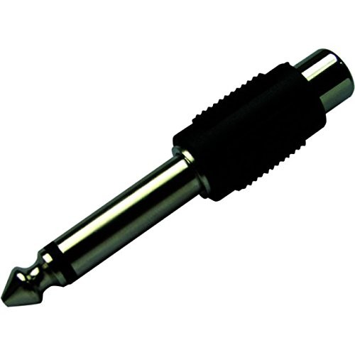 Schwaiger Adapter Mono 6,35mm Klinke Cinch Buchs NUOVO