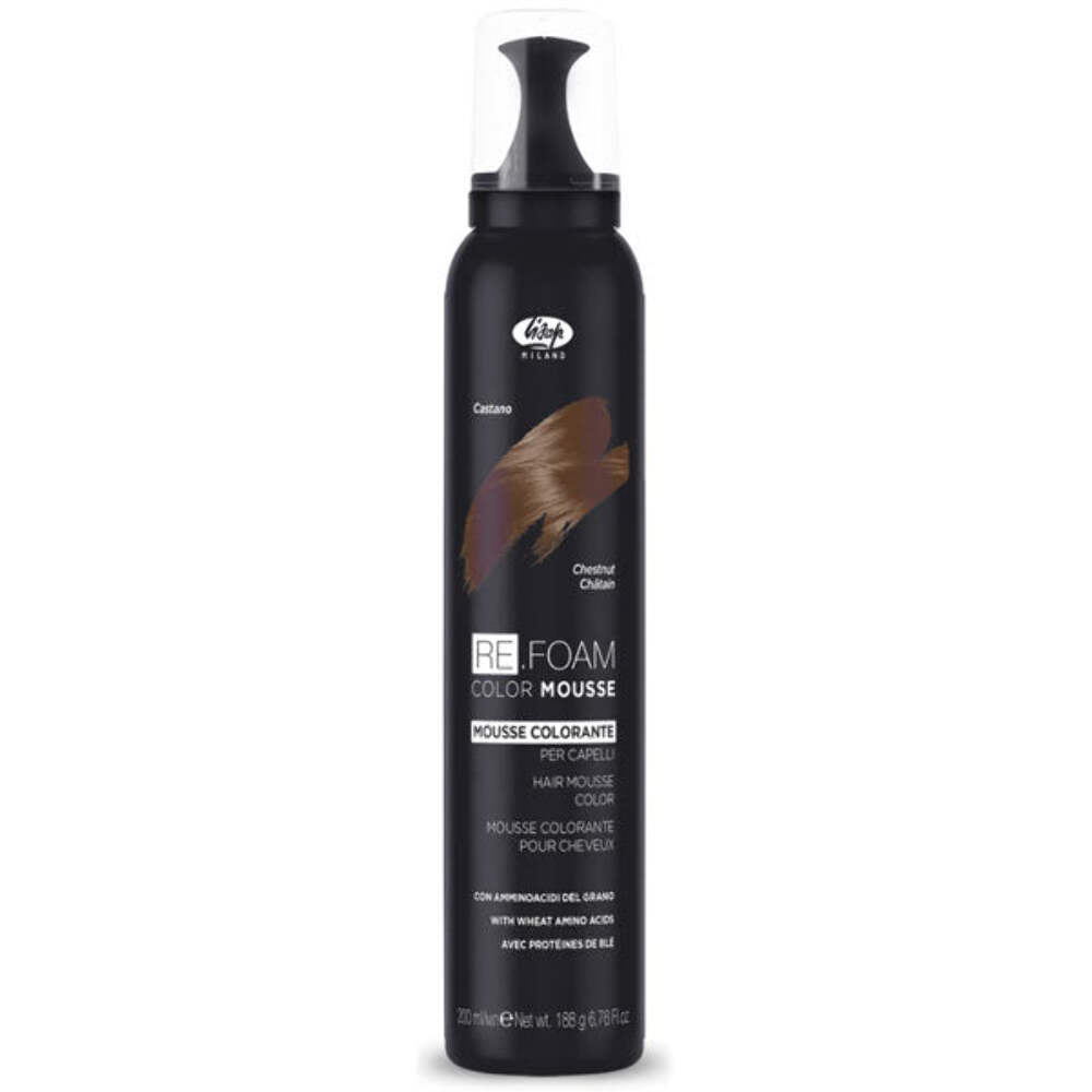 LISAP RE.FOAM MOUSSE COLORANTE CAPELLI CASTANO 200 ML