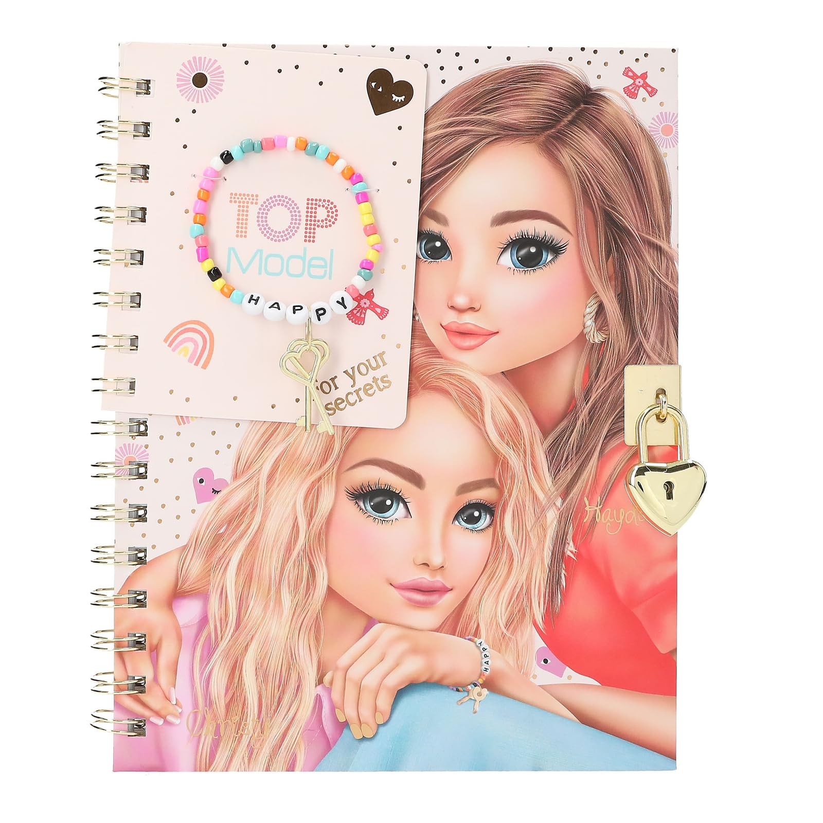 Topmodel - Diary With Padlock And Bracelet (413269) Toy NUOVO