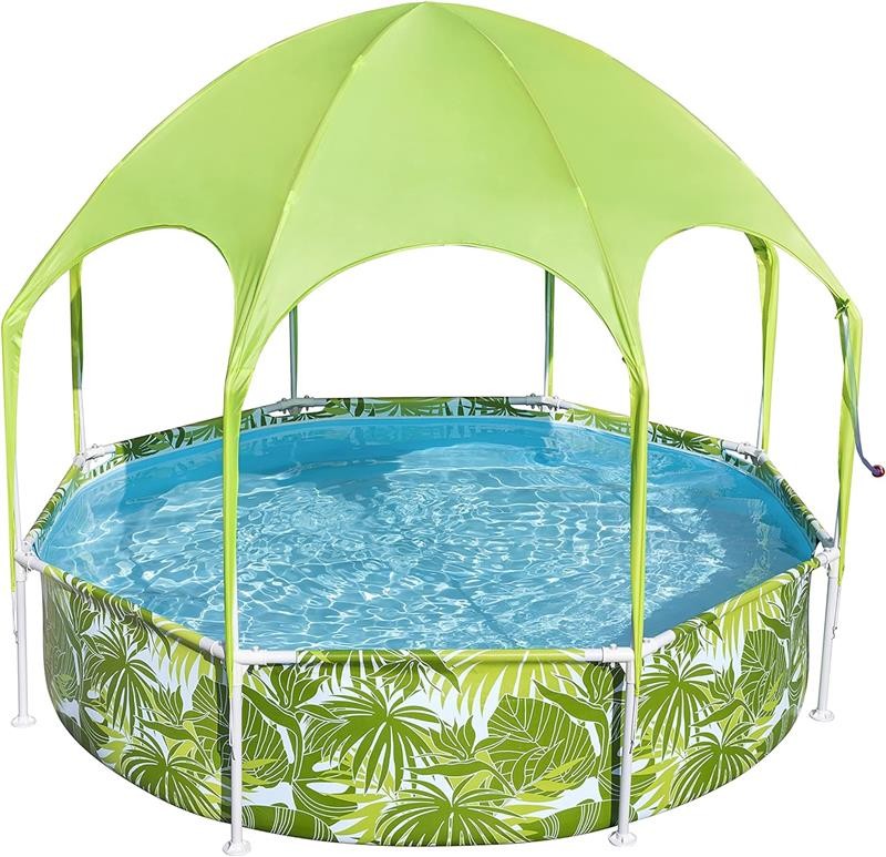 BESTWAY PISCINA FUORI TERRA 244X244X51 CM UV CAREFUL 1688 LITRI CON PARASOLE