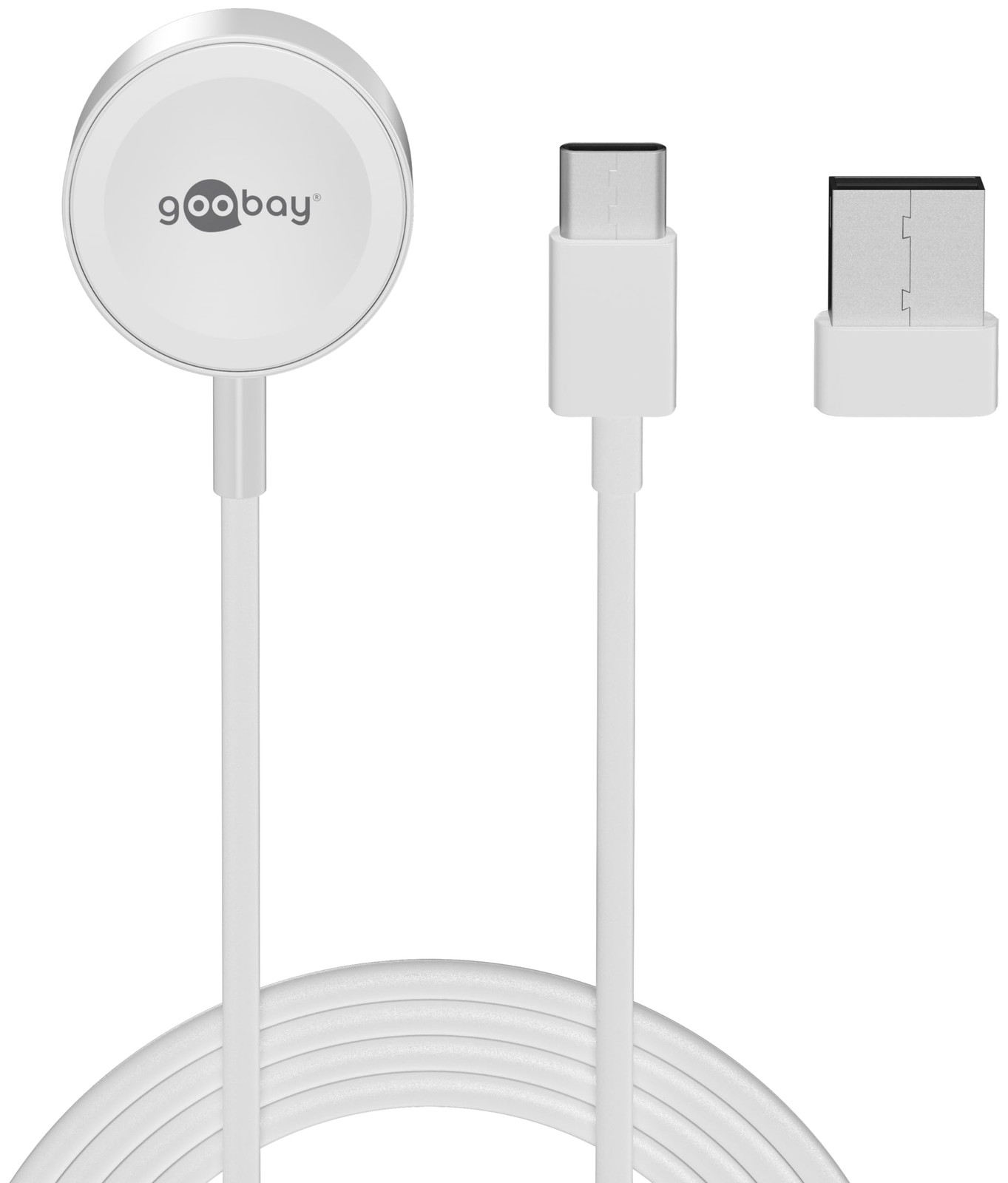 goobay Induktive Ladestation weiB, 2,5 Watt NUOVO