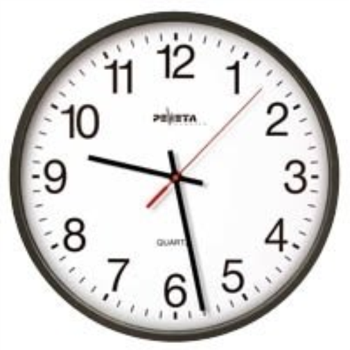 Peweta Wanduhr schwarz ACC NUOVO