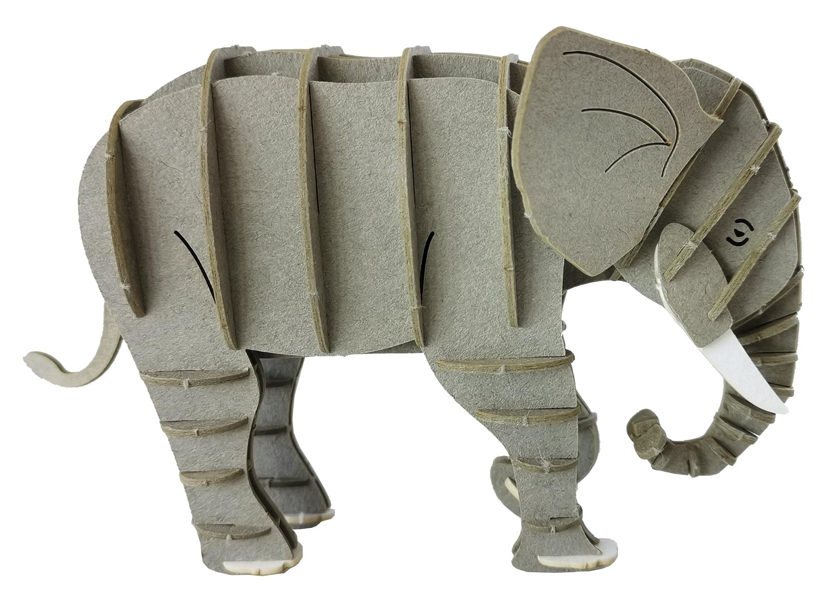 3D Paper Model Grey Elephant NUOVO