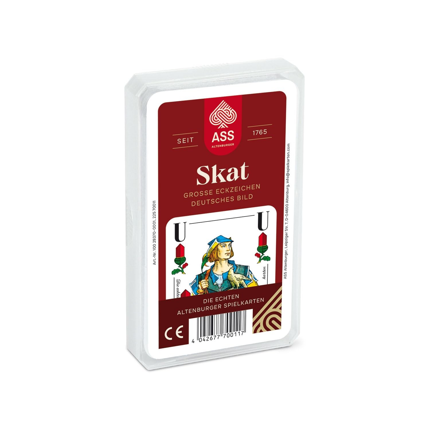 Spielkartenfabrik Altenburg... Skat deutsches Bild Senioren NUOVO