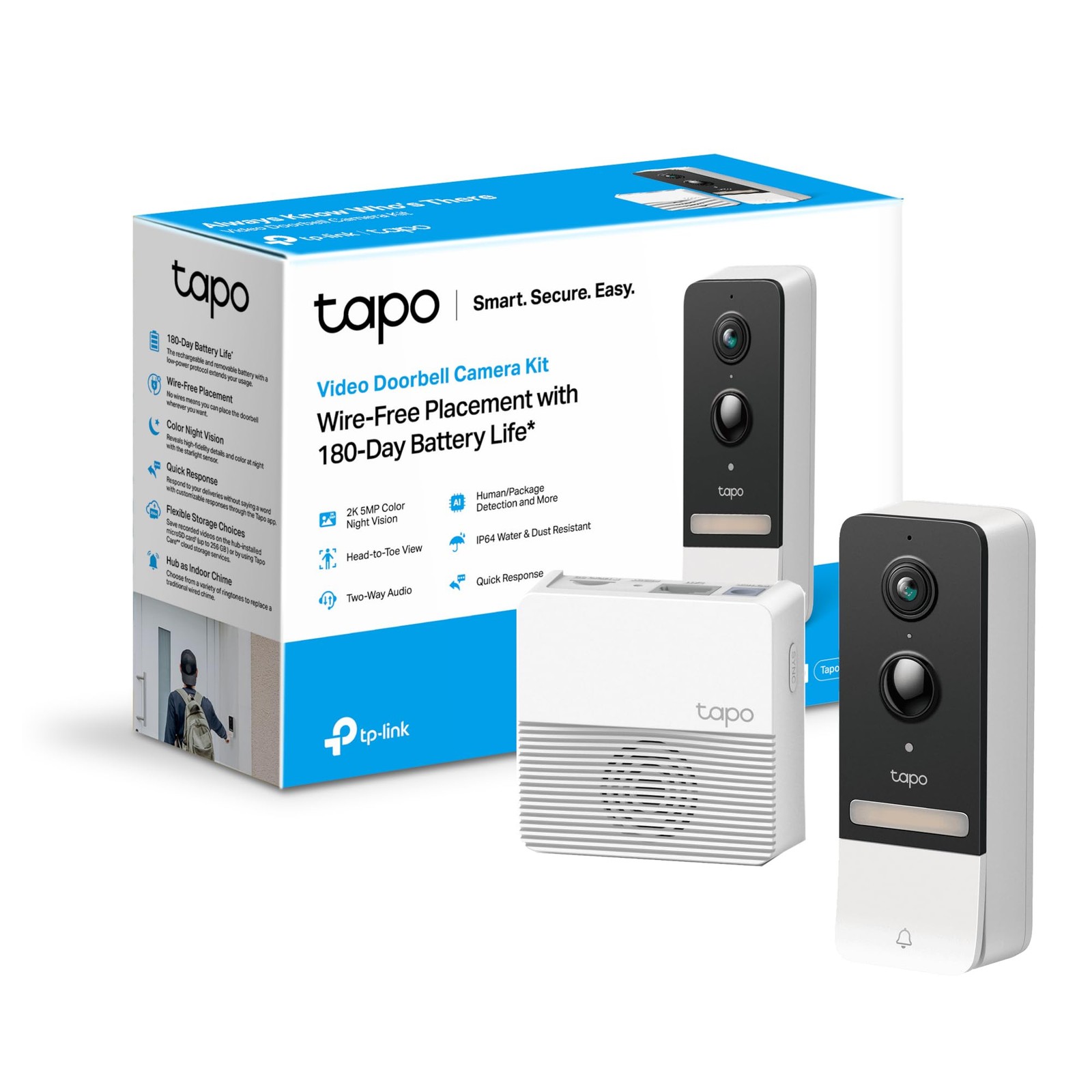 Tp-Link Tapo Video Doorbell Camera Kit NUOVO
