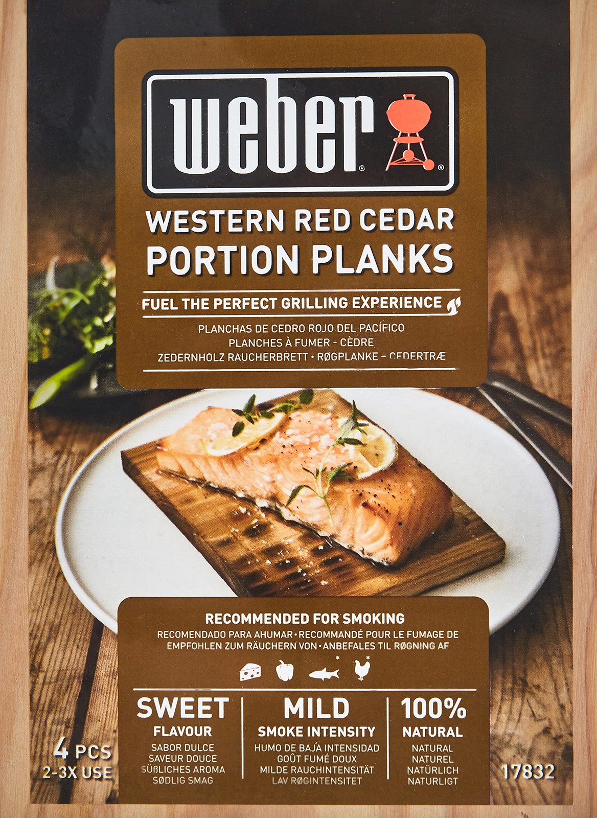 (13A) Weber - Western Red Cedar Portion Planks ACC NUOVO