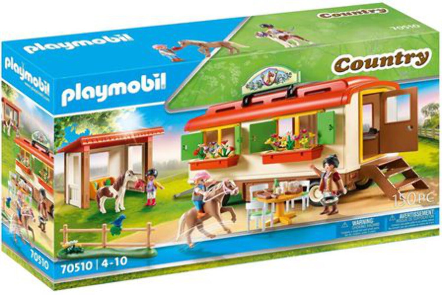 Playmobil 70510 RANCH DEI PONY CON ROULOTTE