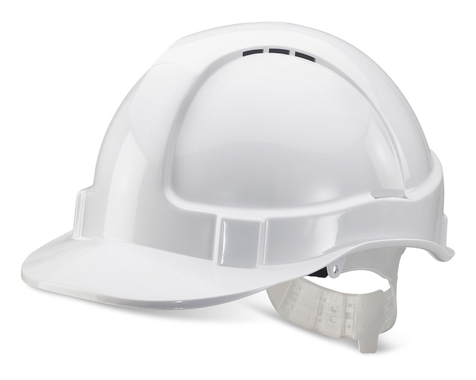 Economy Vented Safety Helmet Wht NUOVO